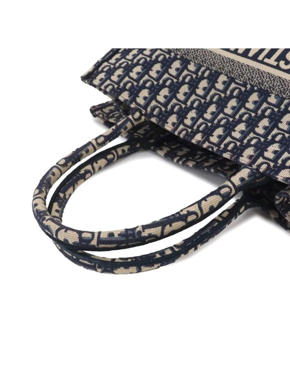 Dior Oblique Book Tote Canvas Navy